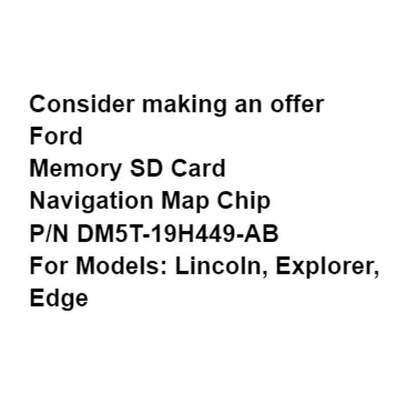 Ford A4 Lincoln Memory SD Card Navigation Map Chip Part Number DM5T-19H449-AB - Picture 2 of 5